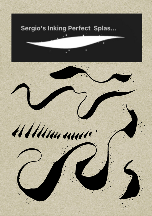 Sergio's Inking Perfect Splash Brush - For Procreate App